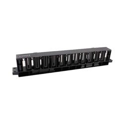 Vivanco 1U Horizontal Finger Duct Cable Manager