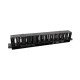 Vivanco 1U Horizontal Finger Duct Cable Manager