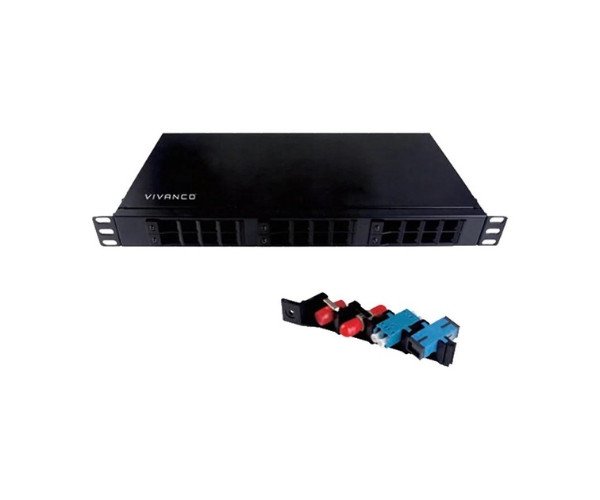 Vivanco 24 Port Optical Fiber Patch Panel