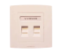 Vivanco VCA20 2 Port Faceplate with Shutter