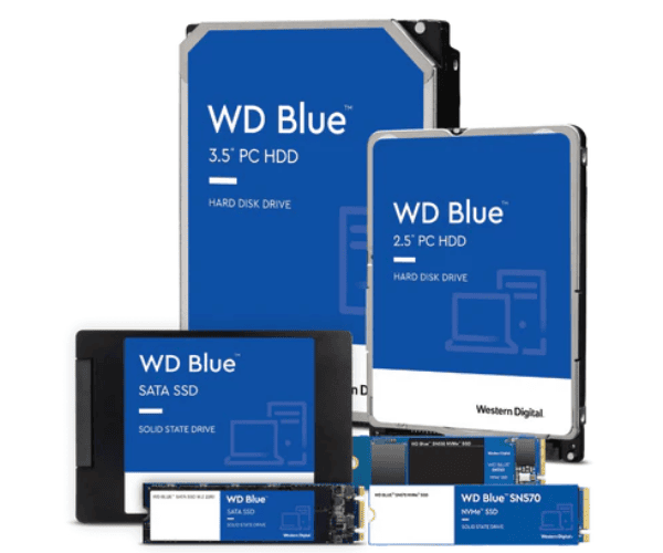 WD WDS100T3B0E-00CHF0 1TB Blue SN580 NVMe Server SSD