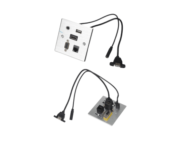 Wall Hub 86mm Multifunction USB HDMI Audio VGA cat6 network faceplate