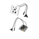 Wall Hub 86mm Multifunction USB HDMI Audio VGA cat6 network faceplate