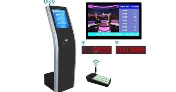 Wave Tec Self Service QMS Queue Management System Display