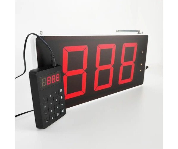 Wireless Voice Broadcast 3 Digits LED Display Queue Calling System