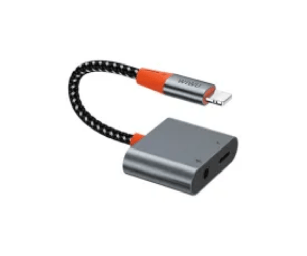 Wiwu LT08 Lightning to Lightning & 3.5mm Audio Converter