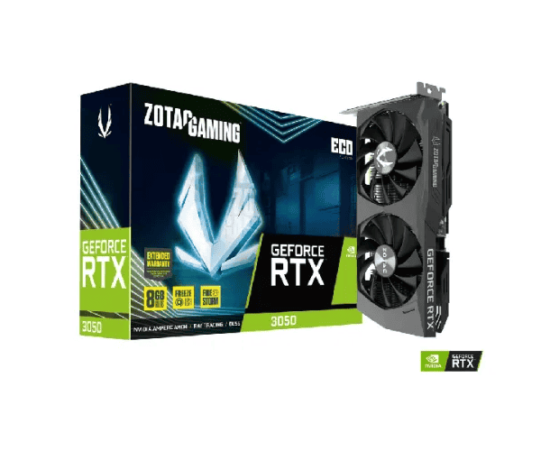 ZOTAC GAMING GEFORCE RTX 3050 ECO 8GB GDDR6 Graphics Card