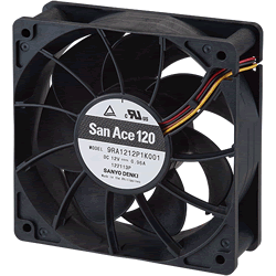 SANYO DENKI San Ace 120 9RA1224P1K0011 24V DC 158 CFM PWM High-CFM Server Cooling Fan