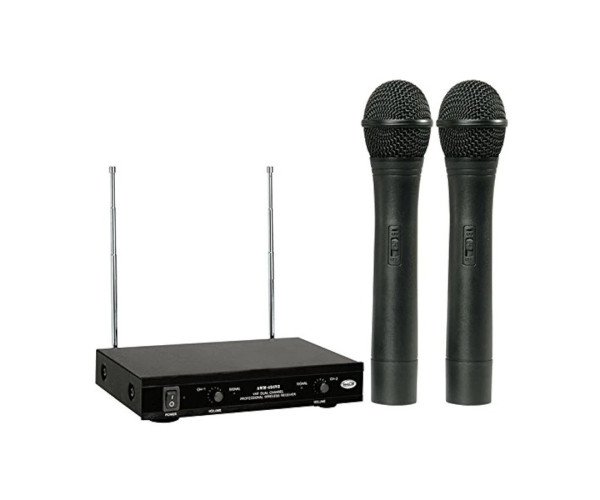 Ahuja AWM-495VHL Dual-Channel Handheld Wireless Microphone