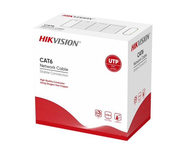 Hikvision DS-1LN6U-Z/CCA Cat6 U/UTP 23 AWG 250 MHz networking cable