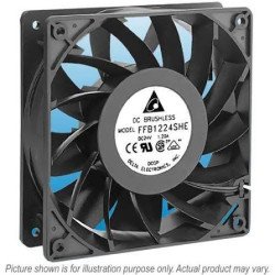 Delta Electronics FFB1212EHE-F00 12V DC 190 CFM 120mm Axial High-CFM Server Cooling Fan