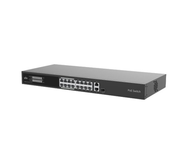 Uniview NSW2100-17GT1GP1GC-POE-IN 16-Port Lite Cloud Managed Gigabit PoE Switch
