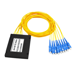 1×8 PLC Fibre Optic Splitter In ABS Box