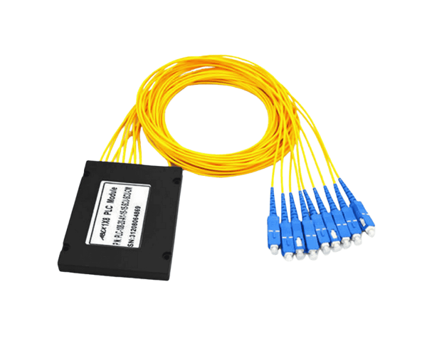 1×8 PLC Fibre Optic Splitter In ABS Box