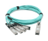 6Com 100G QSFP28 To 4×25G SFP28 OM3 Active Optical Cable (AOC), 1-100M