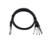 6Com 400G QSFP-DD To 4×100G QSFP56 30AWG Passive Direct Attach Copper Cable (DAC), 1M-3M