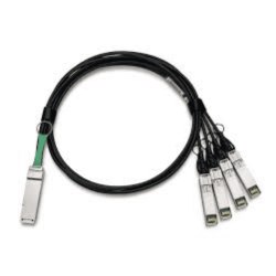 Fortinet FG-TRAN-QSFP-4XSFP Compatible 1m QSFP+ to 4xSFP+ Breakout AOC Cable