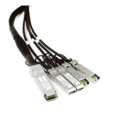 Fortinet SP-CABLE-FS-QSFP-4XSFP Compatible 40G QSFP+ to 4x 10G SFP+ Breakout DAC Cable