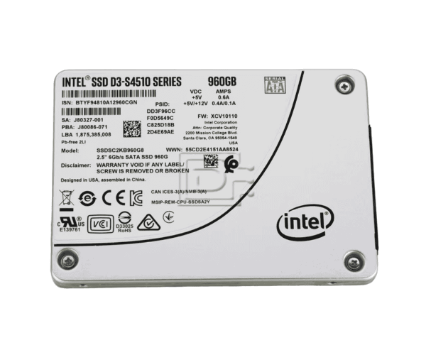 Intel 960GB S4520 SATA SSD (SSDSC2KB960GZ01)