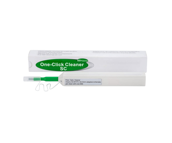 One-Click Optical Fiber Cleaning Pen 1.25mm 2.5mm Connector FTTH Fiber Optic Cleaner for SC ST FC LC