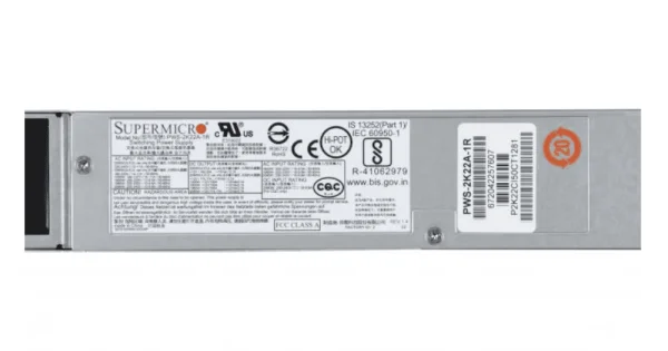 Alimentatore Switching Supermicro PWS-2K22A-1R, 2200W, Usato Ma Funzionante. Per Server E Stazioni.