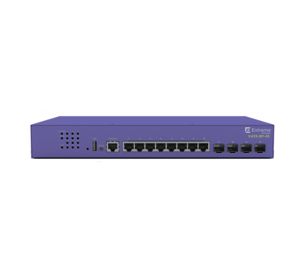 Extreme X435 8-port Multi-Gig POE Network Switch